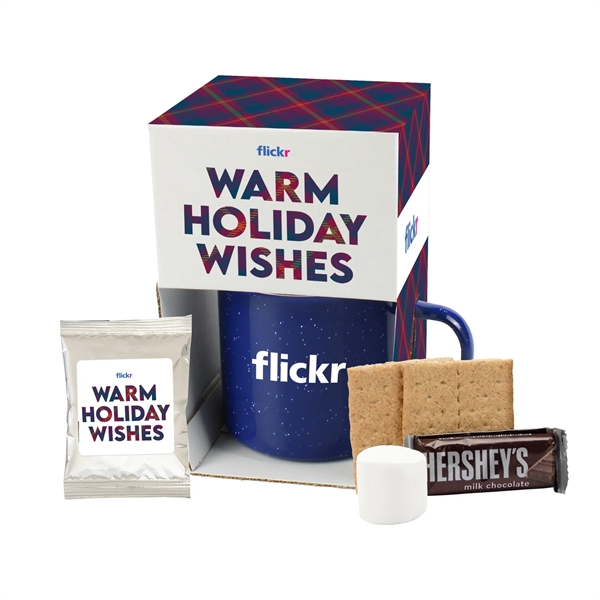 16 Oz Speckled Camp Mug w/S'mores Kit & Hot Choc. - 16 Oz Speckled Camp Mug w/S'mores Kit & Hot Choc. - Image 0 of 4