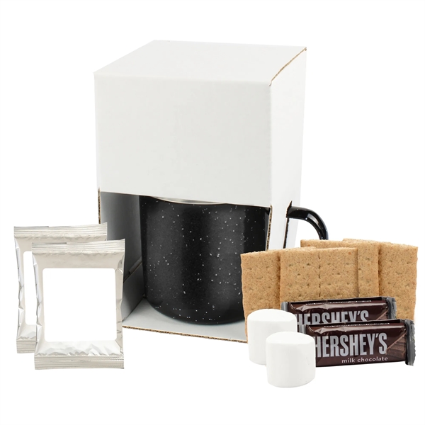 16 Oz Speckled Camp Mug w/S'mores Kit & Hot Choc. for Two - 16 Oz Speckled Camp Mug w/S'mores Kit & Hot Choc. for Two - Image 1 of 4