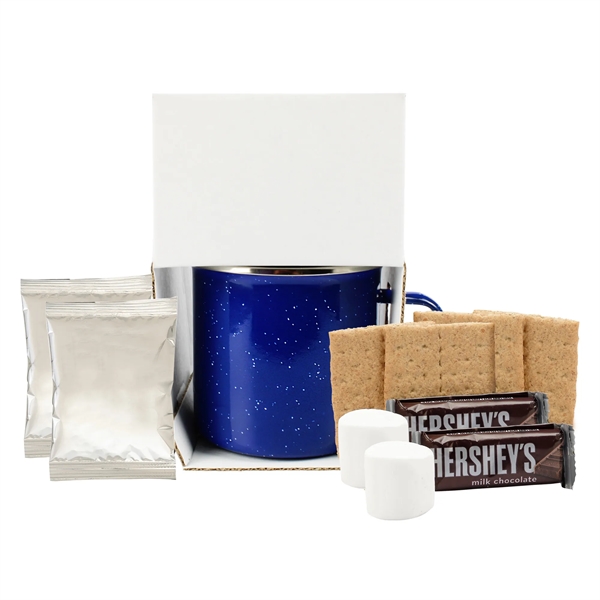16 Oz Speckled Camp Mug w/S'mores Kit & Hot Choc. for Two - 16 Oz Speckled Camp Mug w/S'mores Kit & Hot Choc. for Two - Image 2 of 4