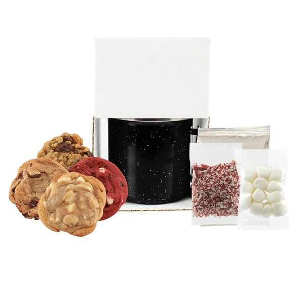 16 Oz Speckled Camp Mug w/Gourmet Cookies & Hot Choc. - 16 Oz Speckled Camp Mug w/Gourmet Cookies & Hot Choc. - Image 4 of 4