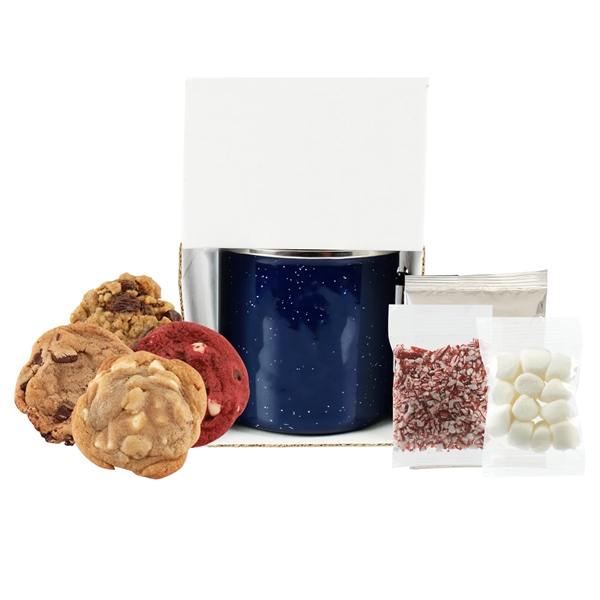 16 Oz Speckled Camp Mug w/Gourmet Cookies & Hot Choc. - 16 Oz Speckled Camp Mug w/Gourmet Cookies & Hot Choc. - Image 3 of 4