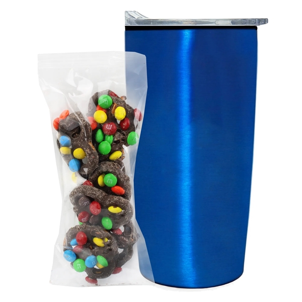 20 oz Straight Tumbler w/liner - Milk Choc. Pretzels/M&Ms® - 20 oz Straight Tumbler w/liner - Milk Choc. Pretzels/M&Ms® - Image 10 of 11