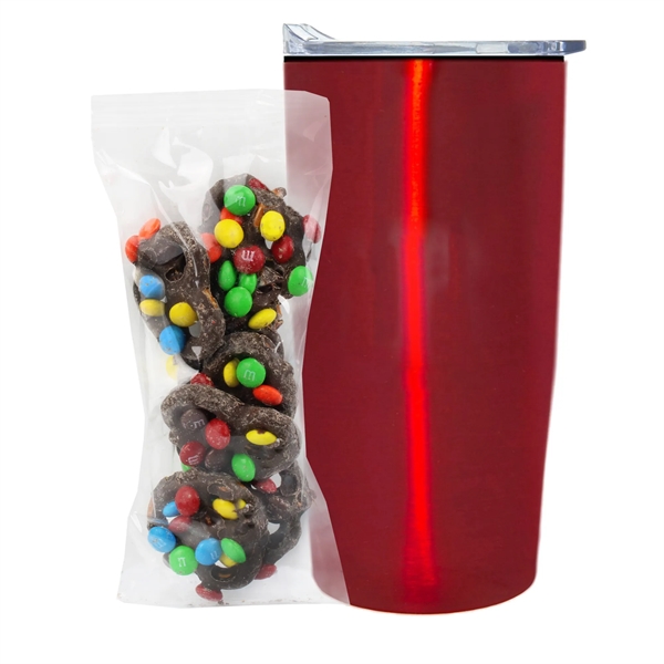 20 oz Straight Tumbler w/liner - Milk Choc. Pretzels/M&Ms® - 20 oz Straight Tumbler w/liner - Milk Choc. Pretzels/M&Ms® - Image 8 of 11