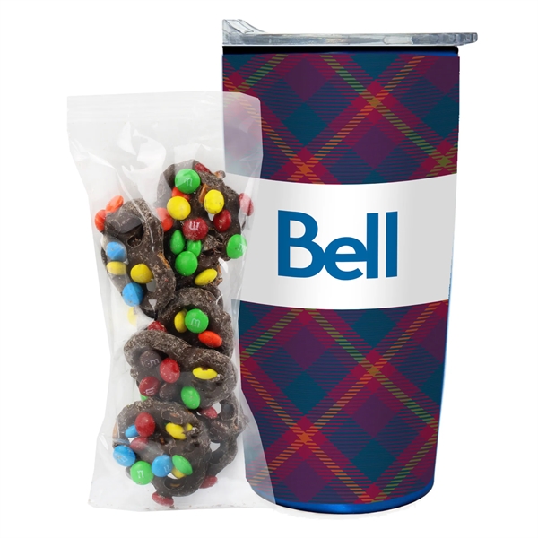 20 oz Straight Tumbler w/liner - Milk Choc. Pretzels/M&Ms® - 20 oz Straight Tumbler w/liner - Milk Choc. Pretzels/M&Ms® - Image 4 of 11