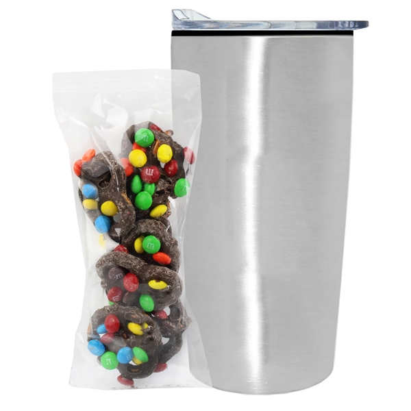 20 oz Straight Tumbler w/liner - Milk Choc. Pretzels/M&Ms® - 20 oz Straight Tumbler w/liner - Milk Choc. Pretzels/M&Ms® - Image 9 of 11