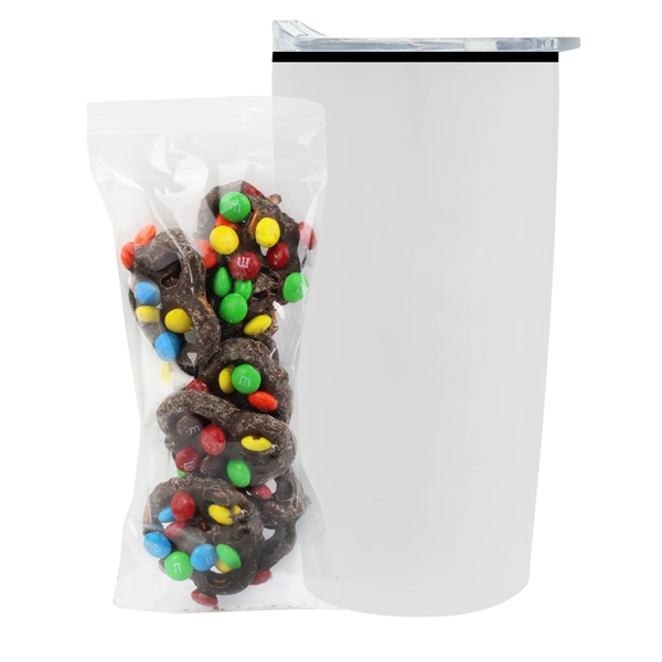 20 oz Straight Tumbler w/liner - Milk Choc. Pretzels/M&Ms® - 20 oz Straight Tumbler w/liner - Milk Choc. Pretzels/M&Ms® - Image 6 of 11