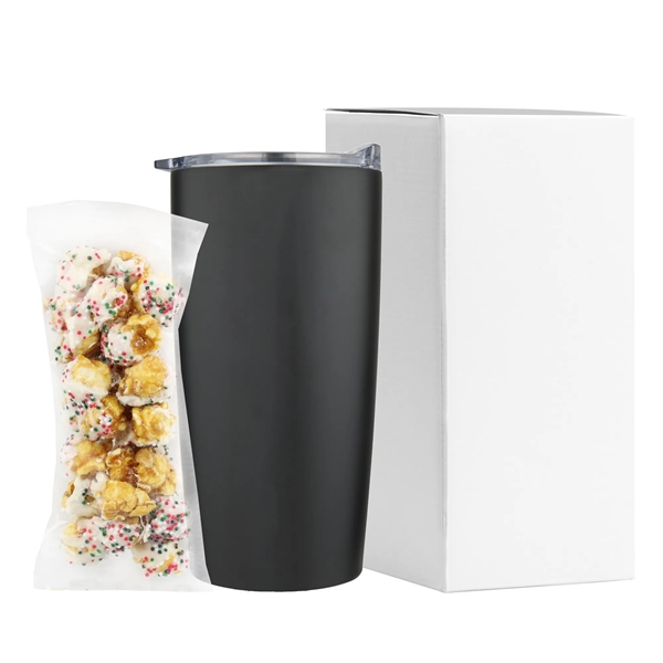 20oz Straight Tumbler Holiday Greetings-Sugar Cookie Popcorn - 20oz Straight Tumbler Holiday Greetings-Sugar Cookie Popcorn - Image 1 of 2