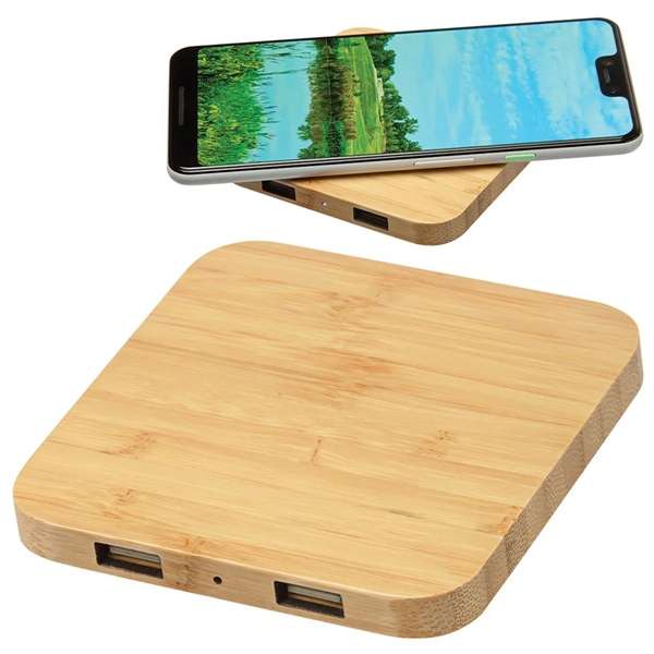 Bamboo Wireless Charging Pad - Bamboo Wireless Charging Pad - Image 0 of 4
