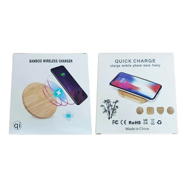 Bamboo Wireless Charging Pad - Bamboo Wireless Charging Pad - Image 2 of 4