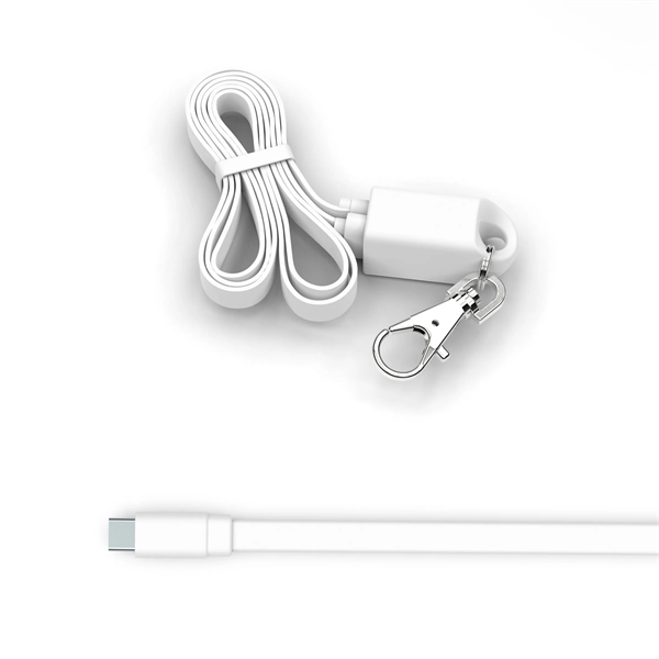 Custom Lanyard Type C: Combination Charging Cable and Strap