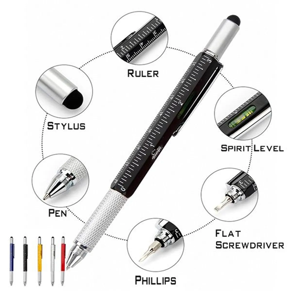 Metal Ballpoint Pen With Versatile Functions - Metal Ballpoint Pen With Versatile Functions - Image 0 of 6
