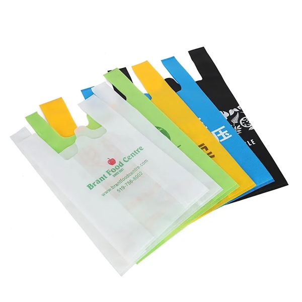 Reusable T-Shirt Non-Woven Tote Bags - Reusable T-Shirt Non-Woven Tote Bags - Image 3 of 8