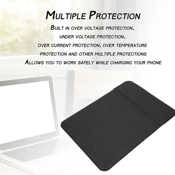 Custom Promotional Durable 15W Wireless Charging Mouse Pad - Custom Promotional Durable 15W Wireless Charging Mouse Pad - Image 2 of 4