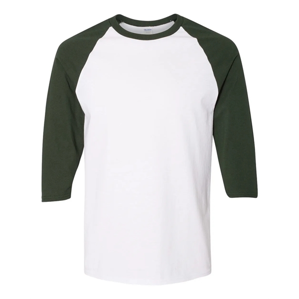 Gildan - Heavy Cotton Raglan Three-Quarter Sleeve T-Shirt - Gildan - Heavy Cotton Raglan Three-Quarter Sleeve T-Shirt - Image 6 of 12