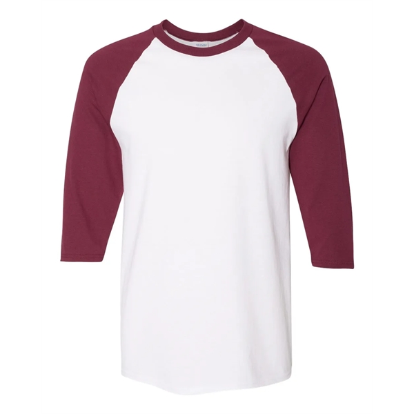 Gildan - Heavy Cotton Raglan Three-Quarter Sleeve T-Shirt - Gildan - Heavy Cotton Raglan Three-Quarter Sleeve T-Shirt - Image 8 of 12