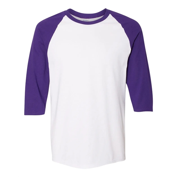 Gildan - Heavy Cotton Raglan Three-Quarter Sleeve T-Shirt - Gildan - Heavy Cotton Raglan Three-Quarter Sleeve T-Shirt - Image 10 of 12