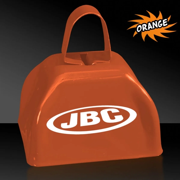 3" Orange Metal Cowbells(Pad Print) - 3" Orange Metal Cowbells(Pad Print) - Image 0 of 16