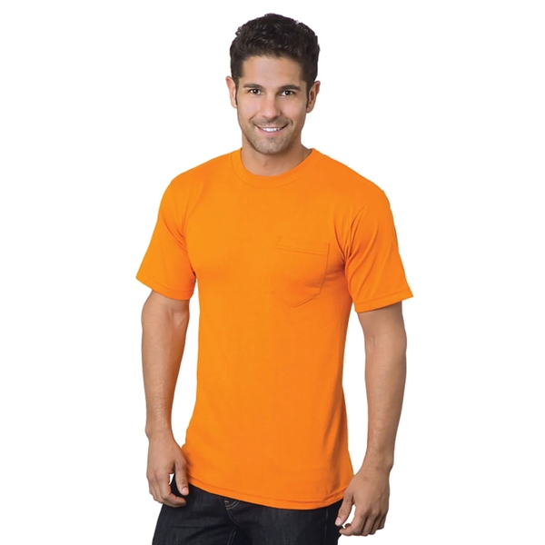 Non-ANSI Made in USA Poly-Cotton Safety T-Shirt with Pocket - Non-ANSI Made in USA Poly-Cotton Safety T-Shirt with Pocket - Image 1 of 1