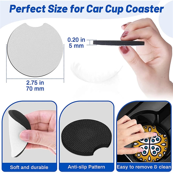 Neoprene Car Coasters - Neoprene Car Coasters - Image 2 of 3