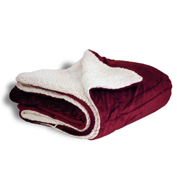 Micro Soft Touch Sherpa Blanket - Micro Soft Touch Sherpa Blanket - Image 3 of 16