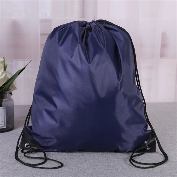 Personalized Polyester Drawstring Backpack - Personalized Polyester Drawstring Backpack - Image 6 of 8