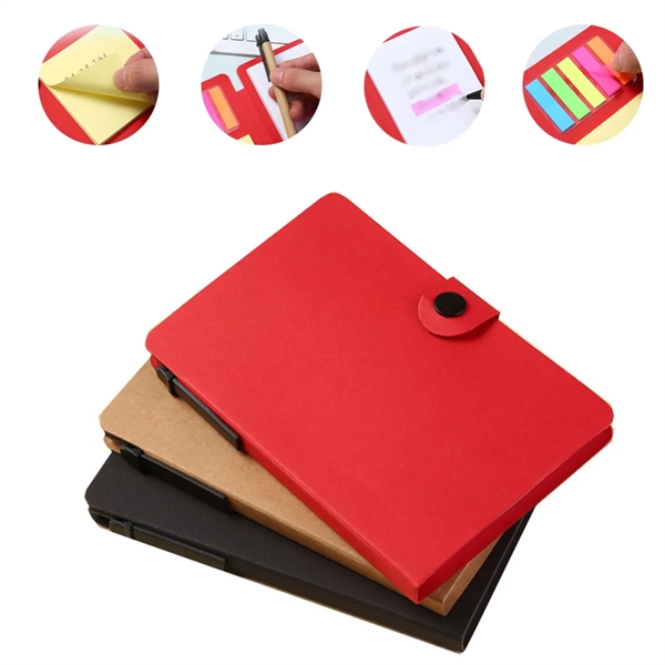 Button Notebook With Pen - Button Notebook With Pen - Image 2 of 2