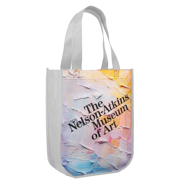 Sublimated Curved Bottom Tote - 12"H x 9 1/2"W x 4 1/2"D - Sublimated Curved Bottom Tote - 12"H x 9 1/2"W x 4 1/2"D - Image 5 of 7