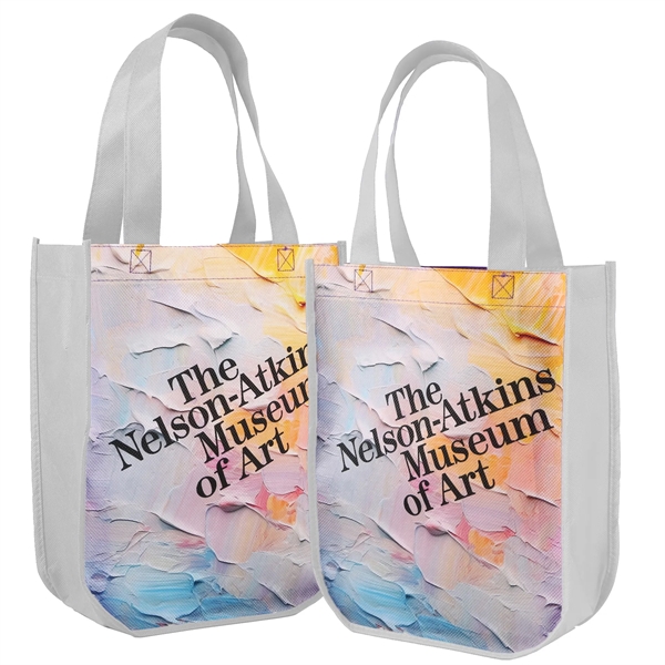 Yuma Sublimated Non-Woven Curved Bottom Tote - 2-Sided