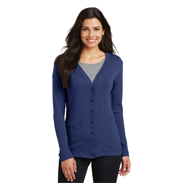 Port Authority Women's Modern Stretch Cotton Cardigan. - Port Authority Women's Modern Stretch Cotton Cardigan. - Image 0 of 20