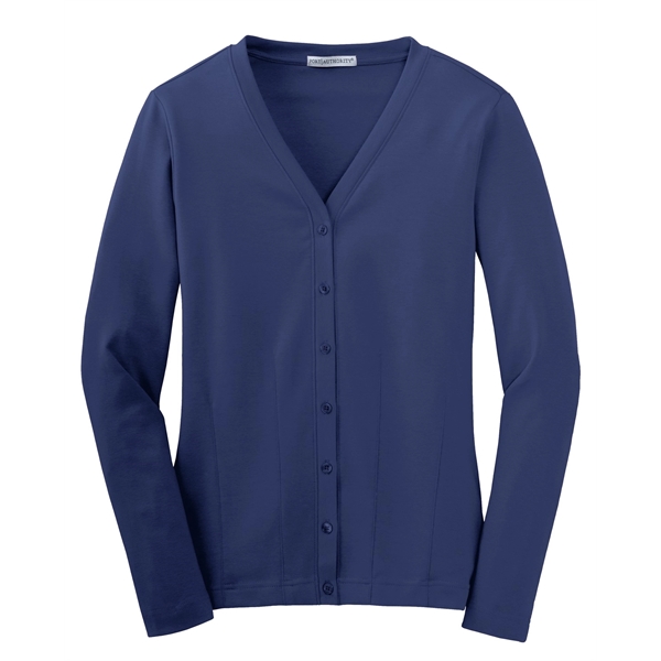 Port Authority Women's Modern Stretch Cotton Cardigan. - Port Authority Women's Modern Stretch Cotton Cardigan. - Image 4 of 20