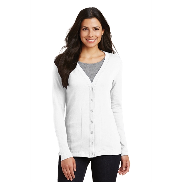 Port Authority Women's Modern Stretch Cotton Cardigan. - Port Authority Women's Modern Stretch Cotton Cardigan. - Image 6 of 20