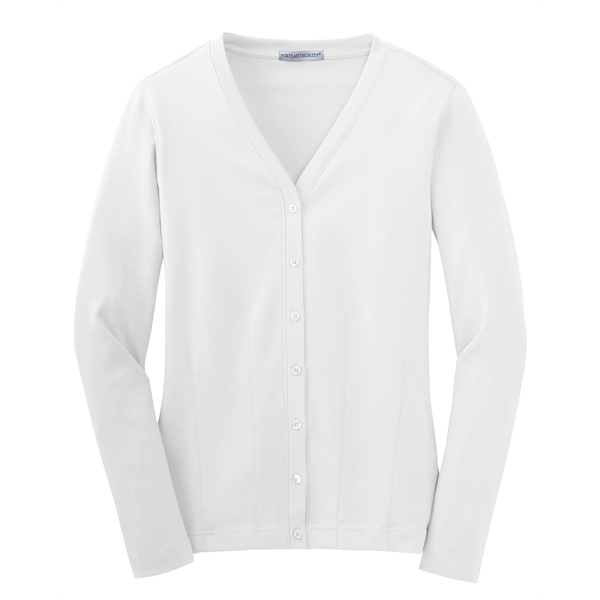 Port Authority Women's Modern Stretch Cotton Cardigan. - Port Authority Women's Modern Stretch Cotton Cardigan. - Image 9 of 20