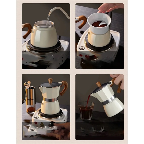 6PCS Portable MOKA Pot Coffee Maker Premium Gift Box - 6PCS Portable MOKA Pot Coffee Maker Premium Gift Box - Image 5 of 5