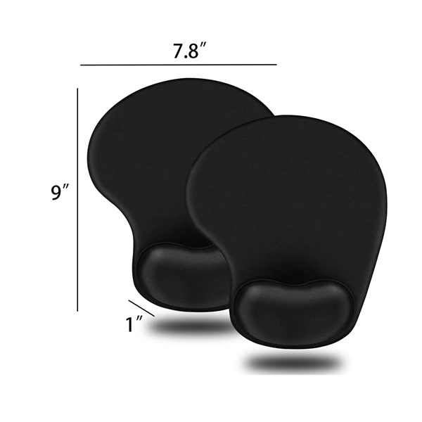 Silicone Foot Styling Non-Slip Mouse Pad With Wrist Support - Silicone Foot Styling Non-Slip Mouse Pad With Wrist Support - Image 1 of 3