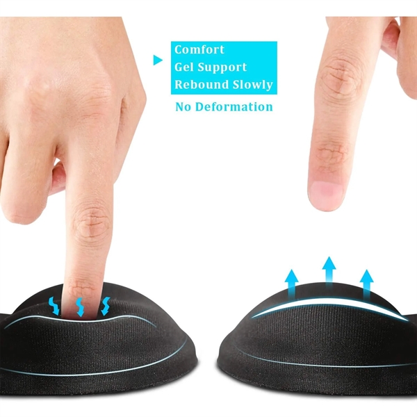 Silicone Foot Styling Non-Slip Mouse Pad With Wrist Support - Silicone Foot Styling Non-Slip Mouse Pad With Wrist Support - Image 3 of 3