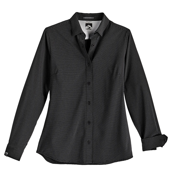 Women's Influencer Windowpane Woven Shirt - Women's Influencer Windowpane Woven Shirt - Image 8 of 8