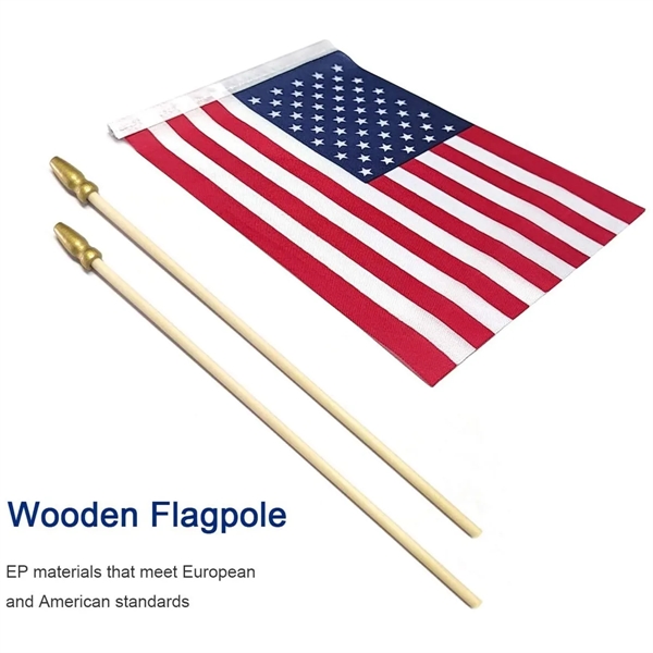 4"X6" Handheld Stick USA Flag - 4"X6" Handheld Stick USA Flag - Image 3 of 5