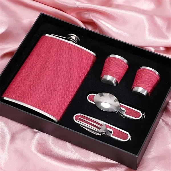 9oz Hip Flask with Tableware Box Drinkware Set - 9oz Hip Flask with Tableware Box Drinkware Set - Image 5 of 5