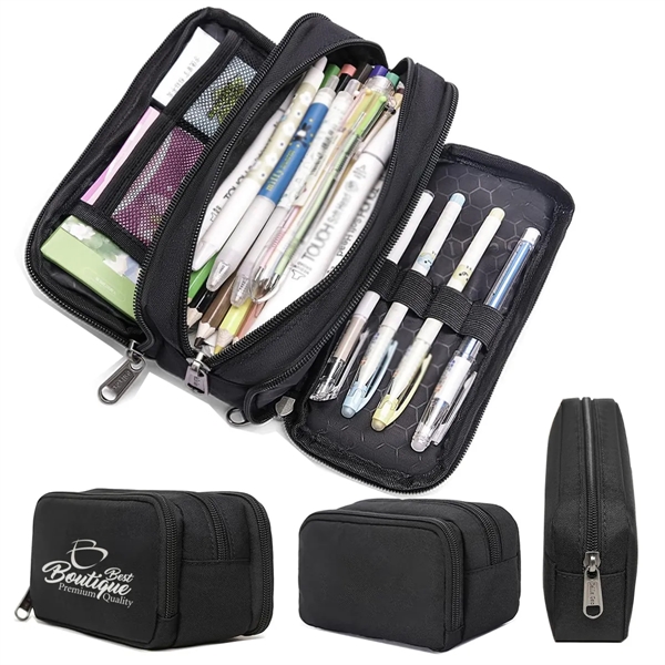 Custom Large Capacity Stationery Multifunctional Pen Bag - Custom Large Capacity Stationery Multifunctional Pen Bag - Image 0 of 5