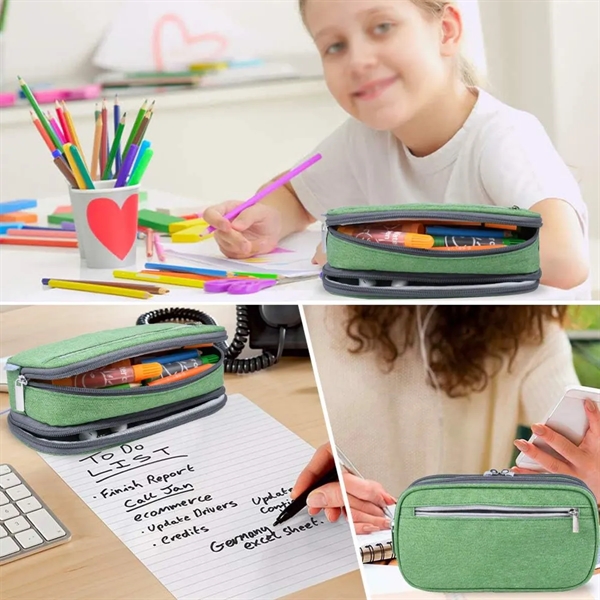 Custom Big Capacity Durable Stationery Organizer Pencil Case - Custom Big Capacity Durable Stationery Organizer Pencil Case - Image 6 of 6