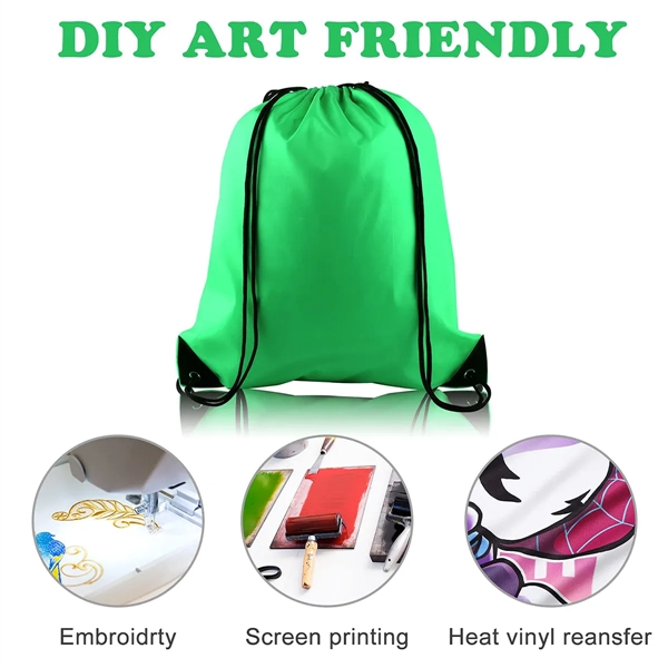 Polyester Drawstring Bag - Polyester Drawstring Bag - Image 1 of 4