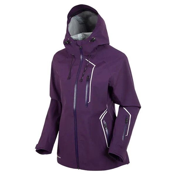 Sunice Ladies Mia Zephal Max Rain Hooded Jacket - Sunice Ladies Mia Zephal Max Rain Hooded Jacket - Image 2 of 4