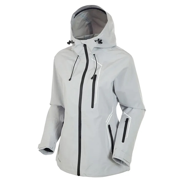 Sunice Ladies Mia Zephal Max Rain Hooded Jacket - Sunice Ladies Mia Zephal Max Rain Hooded Jacket - Image 4 of 4