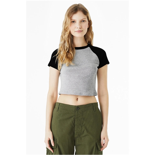 Bella + Canvas Ladies' Micro Ribbed Raglan Baby T-Shirt - Bella + Canvas Ladies' Micro Ribbed Raglan Baby T-Shirt - Image 10 of 58