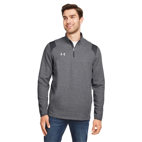 Under Armour Men's Hustle Quarter-Zip Pullover Sweatshirt - Under Armour Men's Hustle Quarter-Zip Pullover Sweatshirt - Image 3 of 31