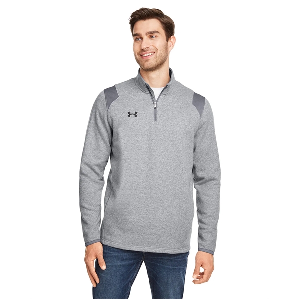 Under Armour Men's Hustle Quarter-Zip Pullover Sweatshirt - Under Armour Men's Hustle Quarter-Zip Pullover Sweatshirt - Image 6 of 31