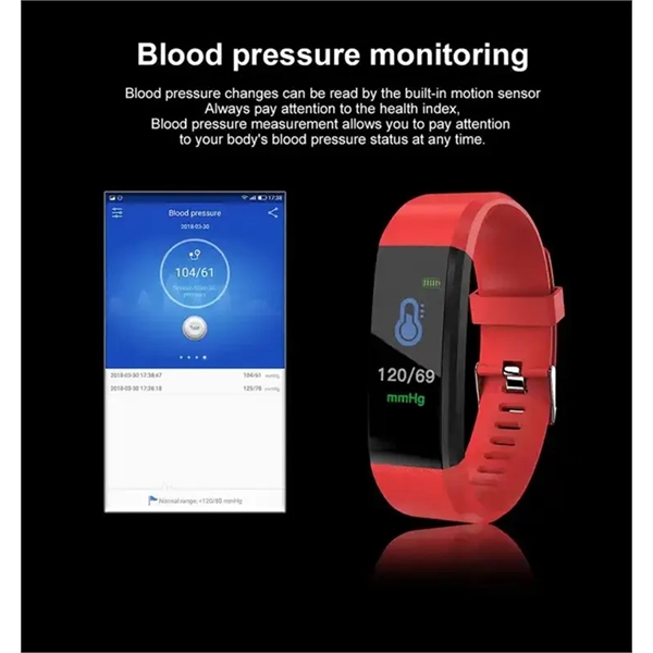Fitness Activity Tracker Smartwatch Bracelet - Fitness Activity Tracker Smartwatch Bracelet - Image 2 of 5