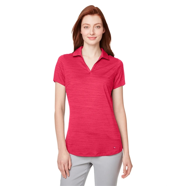 Puma Golf Ladies' Cloudspun Free V-Neck Polo - Puma Golf Ladies' Cloudspun Free V-Neck Polo - Image 2 of 39