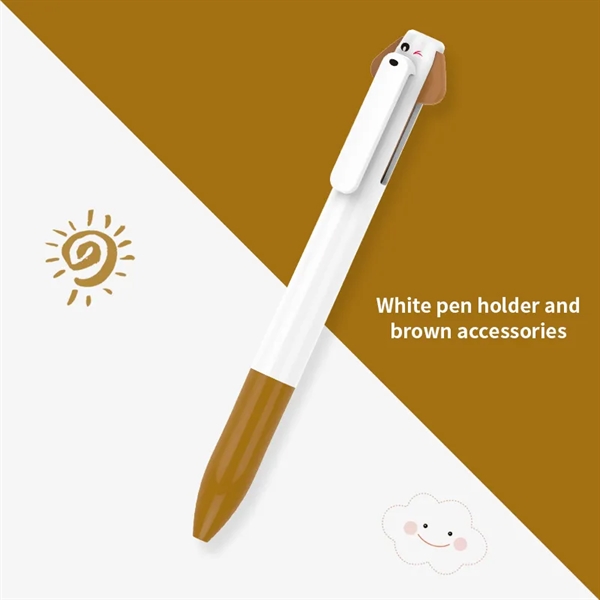 Writing Two-color Black and Red Plastic Ballpoint Pen - Writing Two-color Black and Red Plastic Ballpoint Pen - Image 3 of 6