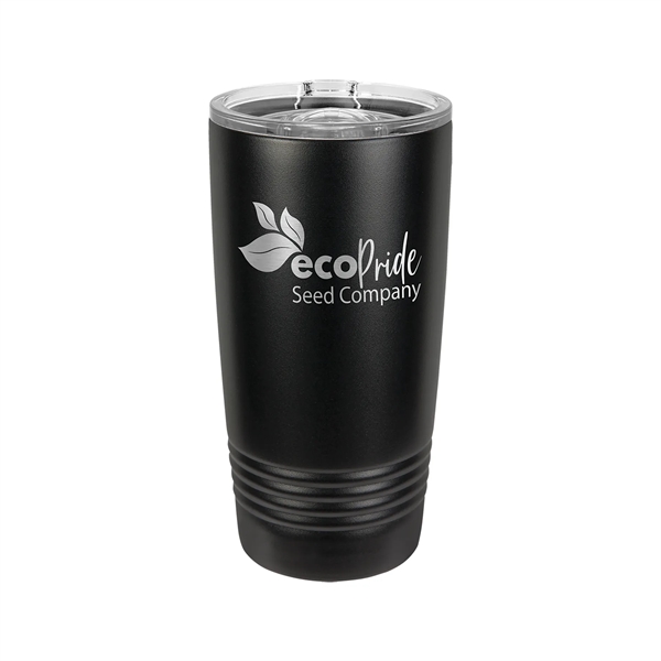 Polar Camel Stainless Steel 20 oz Ringed Tumbler w/Slide Lid - Polar Camel Stainless Steel 20 oz Ringed Tumbler w/Slide Lid - Image 1 of 38
